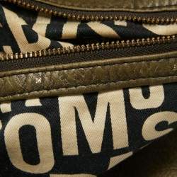 Pre Owned Marc by Marc Jacobs Olive Green Leather Classic Q Hillier Hobo