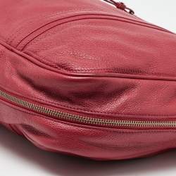 Marc by Marc Jacobs Pink Leather Expandable Zip Around Hobo