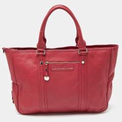 Marc by Marc Jacobs Pink Leather Expandable Zip Around Hobo