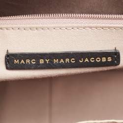 Pre Owned Marc by Marc Jacobs Black/Natural Jute Isle De Sea Satchel