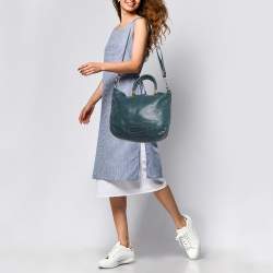 Marc by Marc Jacobs Green Leather Too Hot to Handle Tote