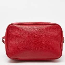 Pre Owned Marc by Marc Jacobs Red Leather Crossbody Bag