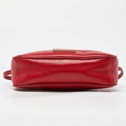 Pre Owned Marc by Marc Jacobs Red Leather Crossbody Bag