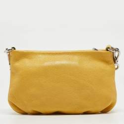 Marc by Marc Jacobs Yellow Leather Classic Q Percy Crossbody Bag