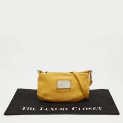 Marc by Marc Jacobs Yellow Leather Classic Q Percy Crossbody Bag