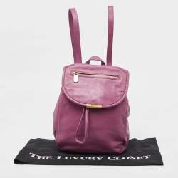Marc by Marc Jacobs Purple Leather Backpack