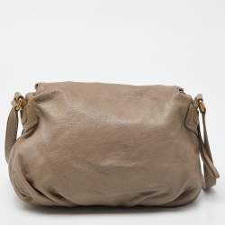 Marc by Marc Jacobs Grey Leather Classic Q Natasha Crossbody Bag