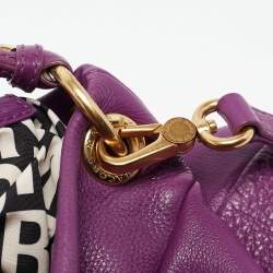 Pre Owned Marc by Marc Jacobs Purple Leather Classic Q Hillier Hobo