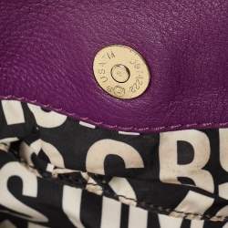 Pre Owned Marc by Marc Jacobs Purple Leather Classic Q Hillier Hobo