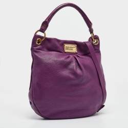 Pre Owned Marc by Marc Jacobs Purple Leather Classic Q Hillier Hobo