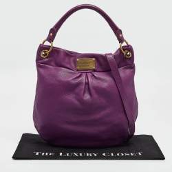 Pre Owned Marc by Marc Jacobs Purple Leather Classic Q Hillier Hobo