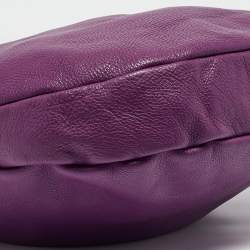 Pre Owned Marc by Marc Jacobs Purple Leather Classic Q Hillier Hobo