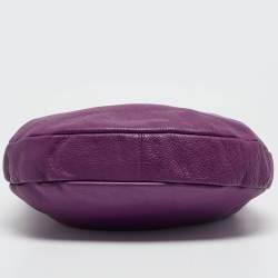 Pre Owned Marc by Marc Jacobs Purple Leather Classic Q Hillier Hobo