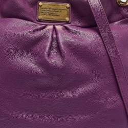 Pre Owned Marc by Marc Jacobs Purple Leather Classic Q Hillier Hobo