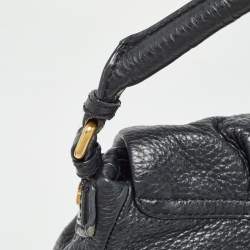 Pre Owned Marc by Marc Jacobs Black Pebbled Leather Classic Q Lil Ukita Bag