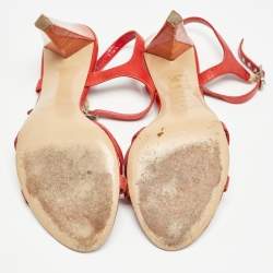 Marc by Marc Jacobs Red Leather Slingback Sandals Size 40