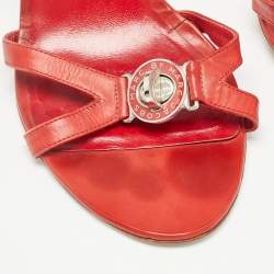 Marc by Marc Jacobs Red Leather Slingback Sandals Size 40