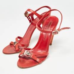 Marc by Marc Jacobs Red Leather Slingback Sandals Size 40