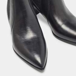 مملوكة مسبقًا Marc by Marc Jacobs Black Leather Ankle Boots Size 36