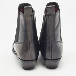 مملوكة مسبقًا Marc by Marc Jacobs Black Leather Ankle Boots Size 36