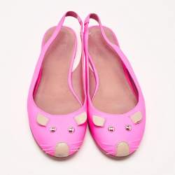 Marc by Marc Jacobs Pink Leather Mouse Slingback Flats Size 37