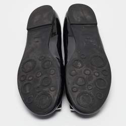 Pre Owned Marc by Marc Jacobs Black Patent Leather Ballet Flats Size 38.5