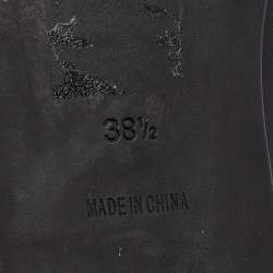 Pre Owned Marc by Marc Jacobs Black Patent Leather Ballet Flats Size 38.5