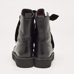 Marc by Marc Jacobs Black Leather Ankle Boots Size 36.5