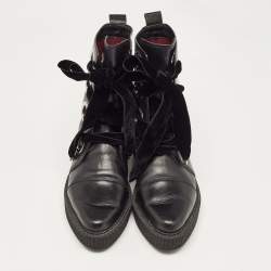 Marc by Marc Jacobs Black Leather Ankle Boots Size 36.5