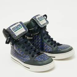 Marc by Marc Jacobs Multicolor Leather High Top Sneakers Size 40