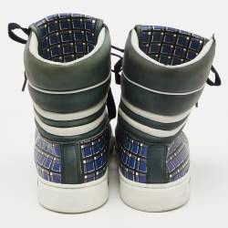 Marc by Marc Jacobs Multicolor Leather High Top Sneakers Size 40
