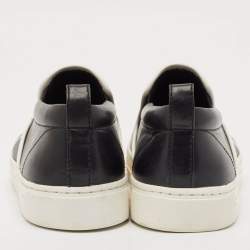 Marc by Marc Jacobs Black Leather Slip On Sneakers Size 38