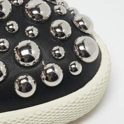 Marc by Marc Jacobs Black Suede Graham Studded High Top Sneakers Size 37