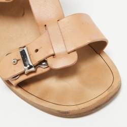 Marc by Marc Jacobs Beige Leather Slingback Sandals Size 37