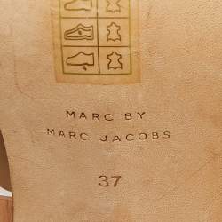 Marc by Marc Jacobs Beige Leather Slingback Sandals Size 37