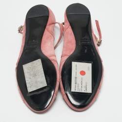 Marc by Marc Jacobs Pink Suede Strappy Ballet Flats Size 37