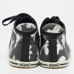 Marc by Marc Jacobs White/Black Canvas Polka Dot High Top Sneakers Size 36.5