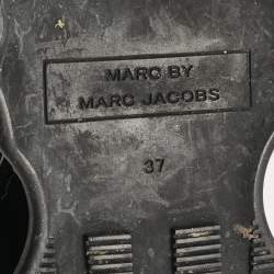 Marc by Marc Jacobs Black Leather snd Mesh Spring Platform High Top Sneakers Size 37