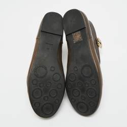 Pre Owned Marc by Marc Jacobs Brown Leather Ankle Length Engineer Buckle Boots Size 38