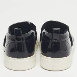 مملوكة مسبقًا حذاء رياضي مارك باي مارك جايكوبس سليب أون جلد بيثون منقوش ومطاط أزرق/أسود