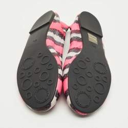 Pre Owned Marc by Marc Jacobs  Multicolor Watersnake Embossed Leather Ballet Flat Size 37.5