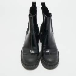 مملوكة مسبقًا Marc by Marc Jacobs Size 39 Black Leather Ankle Length Boots