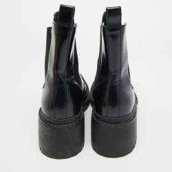 مملوكة مسبقًا Marc by Marc Jacobs Size 39 Black Leather Ankle Length Boots