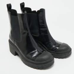 مملوكة مسبقًا Marc by Marc Jacobs Size 39 Black Leather Ankle Length Boots