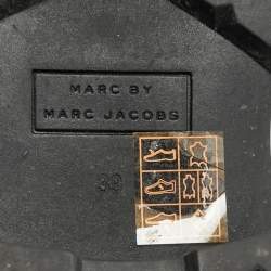 مملوكة مسبقًا Marc by Marc Jacobs Size 39 Black Leather Ankle Length Boots
