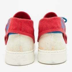 Pre Owned Marc by Marc Jacobs Don't Panic Size 36 Multicolor Canvas Mid Top Sneakers