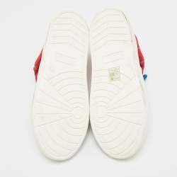 Pre Owned Marc by Marc Jacobs Don't Panic Size 36 Multicolor Canvas Mid Top Sneakers