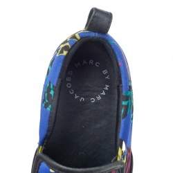 Pre Owned Marc by Marc Jacobs Multicolor Flower Print Fabric And Leather Slip On Sneakers Size 38