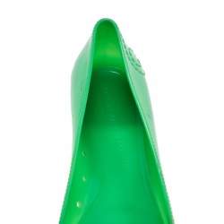 Pre Owned Marc by Marc Jacobs Green Jelly Mouse Ballet Flats Size 38