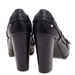 Marc by Marc Jacobs Black Leather Bow Pumps Size 37